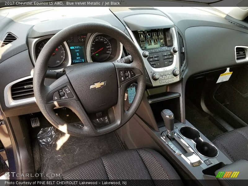 Blue Velvet Metallic / Jet Black 2017 Chevrolet Equinox LS AWD
