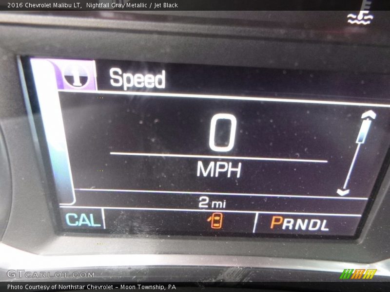 Nightfall Gray Metallic / Jet Black 2016 Chevrolet Malibu LT