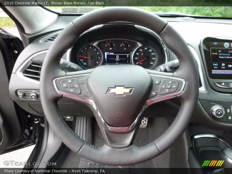 Mosaic Black Metallic / Jet Black 2016 Chevrolet Malibu LT