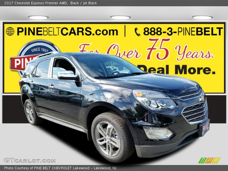 Black / Jet Black 2017 Chevrolet Equinox Premier AWD