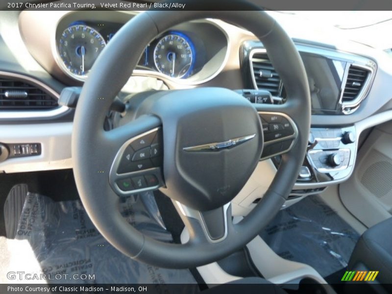 Velvet Red Pearl / Black/Alloy 2017 Chrysler Pacifica Touring