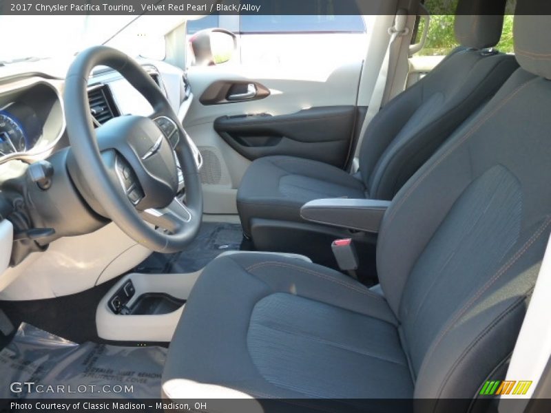 Velvet Red Pearl / Black/Alloy 2017 Chrysler Pacifica Touring
