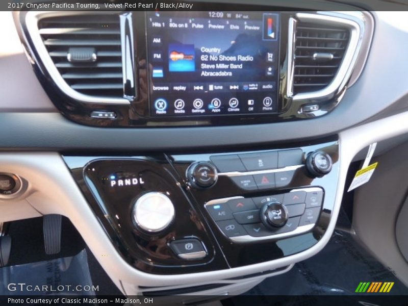 Velvet Red Pearl / Black/Alloy 2017 Chrysler Pacifica Touring