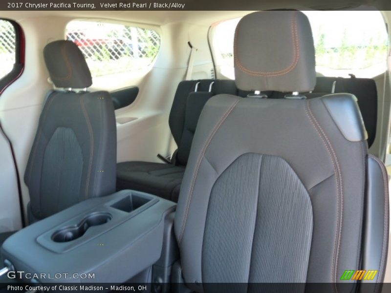 Velvet Red Pearl / Black/Alloy 2017 Chrysler Pacifica Touring