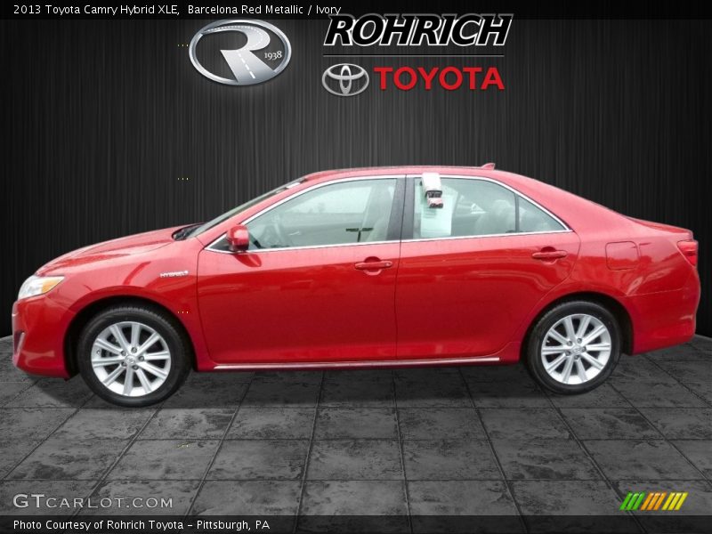 Barcelona Red Metallic / Ivory 2013 Toyota Camry Hybrid XLE