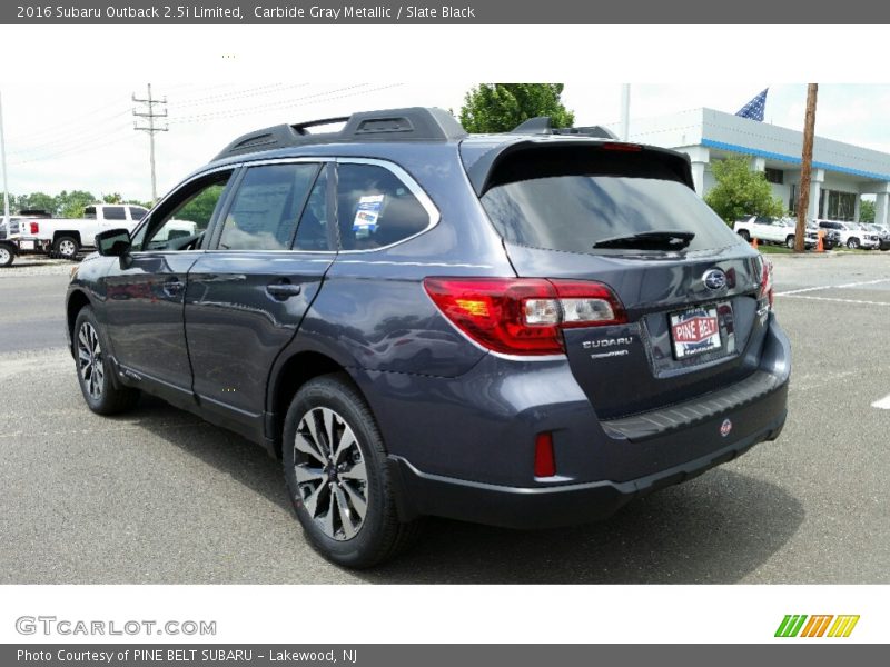 Carbide Gray Metallic / Slate Black 2016 Subaru Outback 2.5i Limited