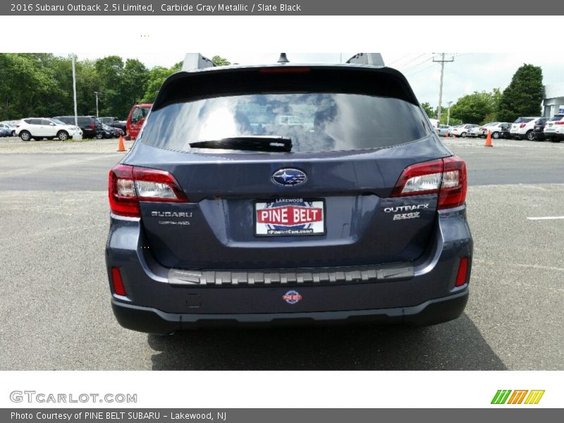 Carbide Gray Metallic / Slate Black 2016 Subaru Outback 2.5i Limited