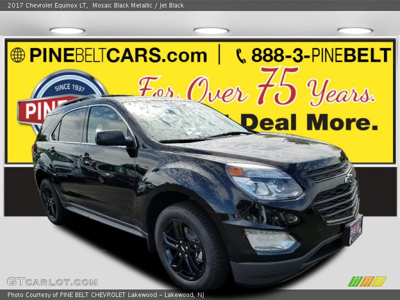 Mosaic Black Metallic / Jet Black 2017 Chevrolet Equinox LT