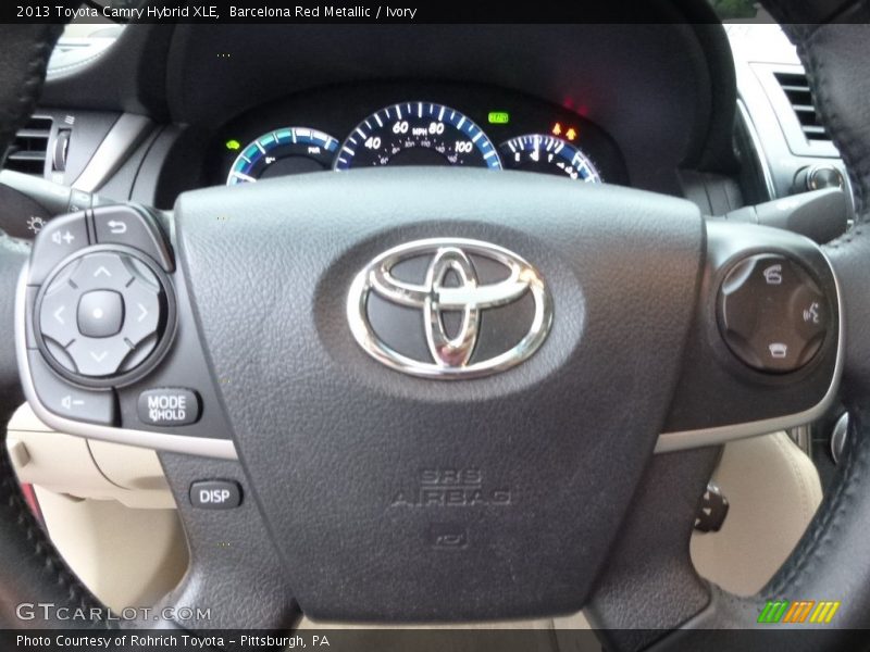 Barcelona Red Metallic / Ivory 2013 Toyota Camry Hybrid XLE