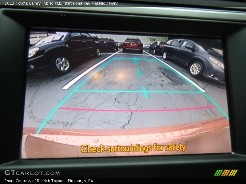 Barcelona Red Metallic / Ivory 2013 Toyota Camry Hybrid XLE