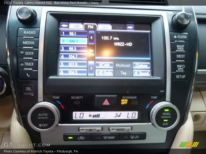 Barcelona Red Metallic / Ivory 2013 Toyota Camry Hybrid XLE
