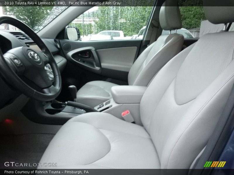 Pacific Blue Metallic / Ash Gray 2010 Toyota RAV4 Limited V6 4WD