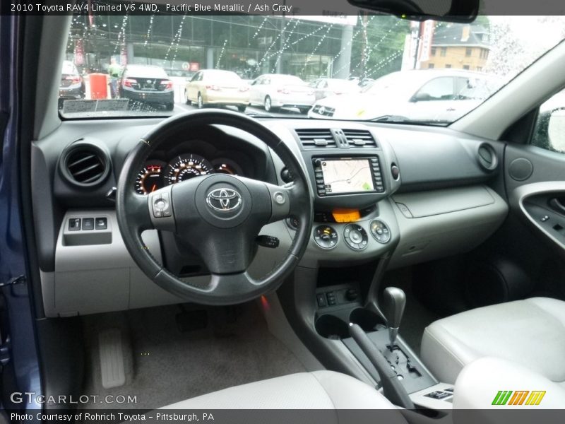 Pacific Blue Metallic / Ash Gray 2010 Toyota RAV4 Limited V6 4WD