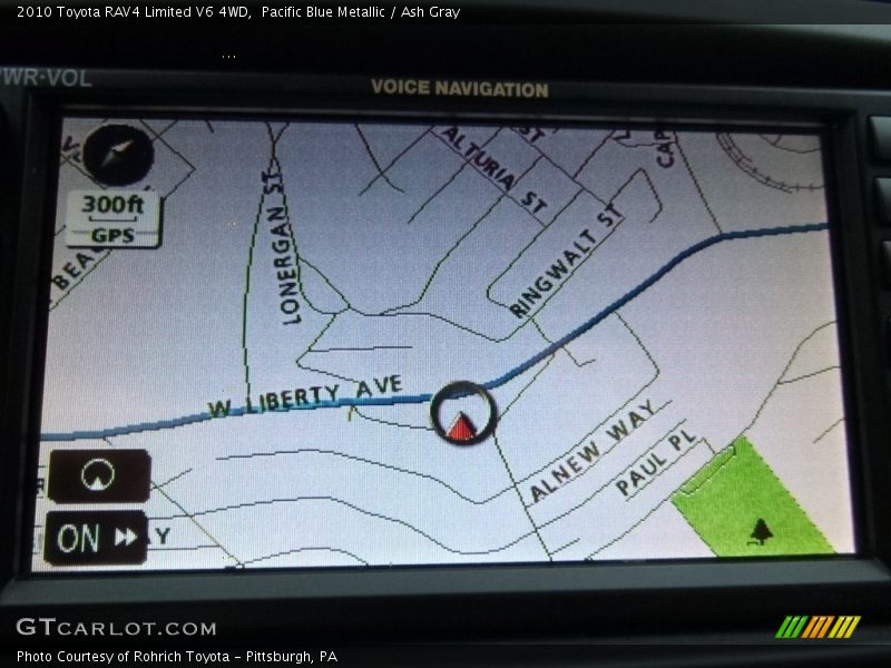 Pacific Blue Metallic / Ash Gray 2010 Toyota RAV4 Limited V6 4WD