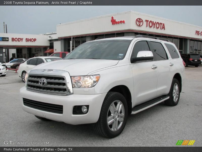 Arctic Frost Pearl / Graphite 2008 Toyota Sequoia Platinum