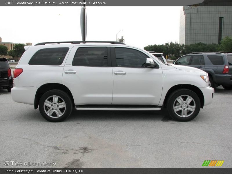 Arctic Frost Pearl / Graphite 2008 Toyota Sequoia Platinum