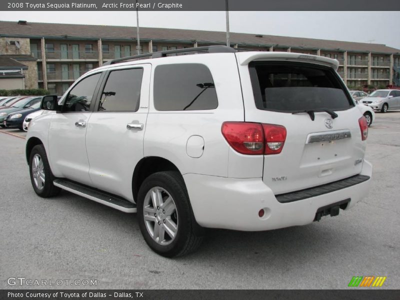 Arctic Frost Pearl / Graphite 2008 Toyota Sequoia Platinum