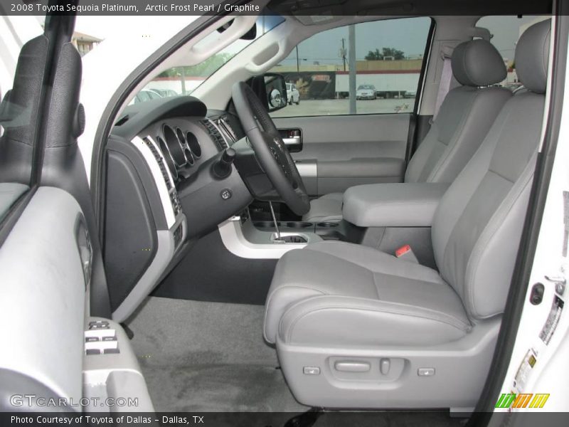 Arctic Frost Pearl / Graphite 2008 Toyota Sequoia Platinum