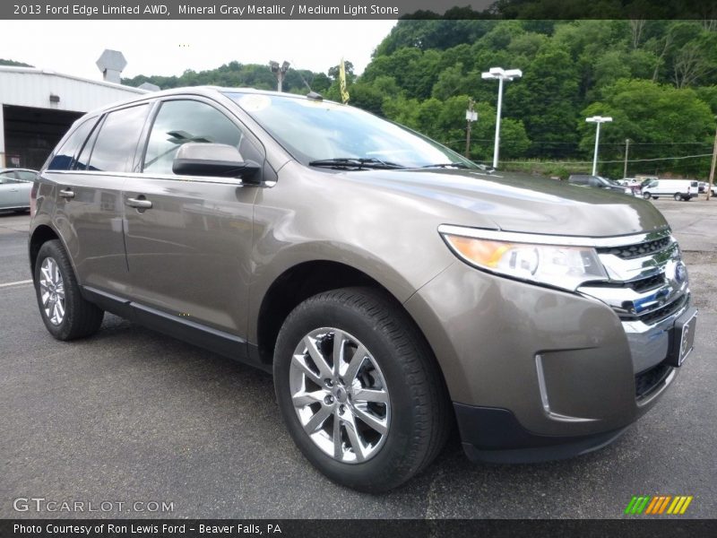 Mineral Gray Metallic / Medium Light Stone 2013 Ford Edge Limited AWD