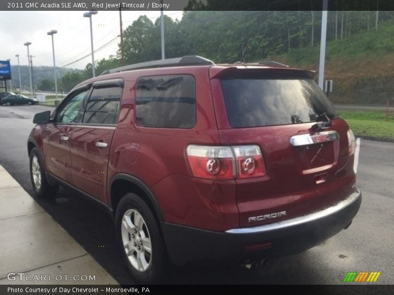 Red Jewel Tintcoat / Ebony 2011 GMC Acadia SLE AWD
