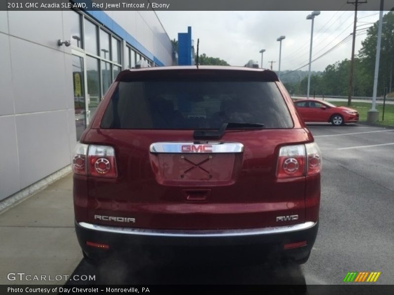 Red Jewel Tintcoat / Ebony 2011 GMC Acadia SLE AWD