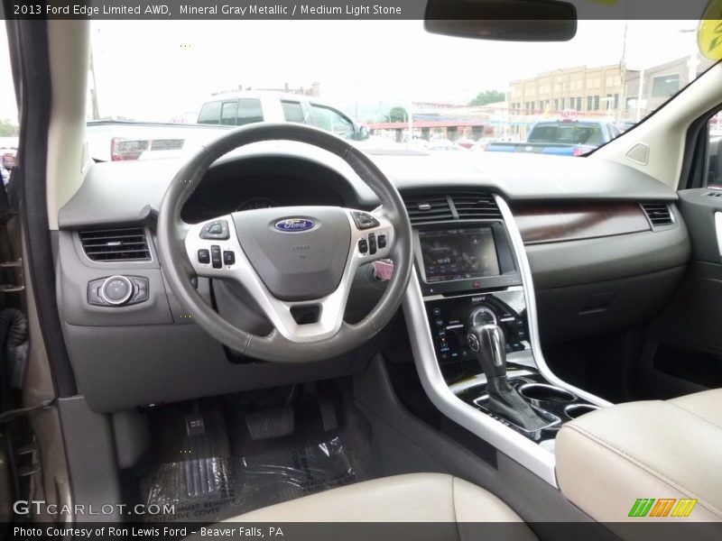 Mineral Gray Metallic / Medium Light Stone 2013 Ford Edge Limited AWD
