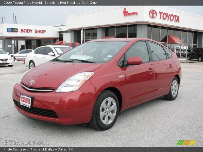 Barcelona Red Metallic / Dark Gray 2009 Toyota Prius Hybrid