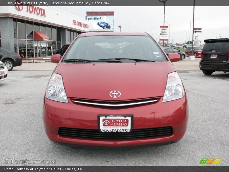 Barcelona Red Metallic / Dark Gray 2009 Toyota Prius Hybrid