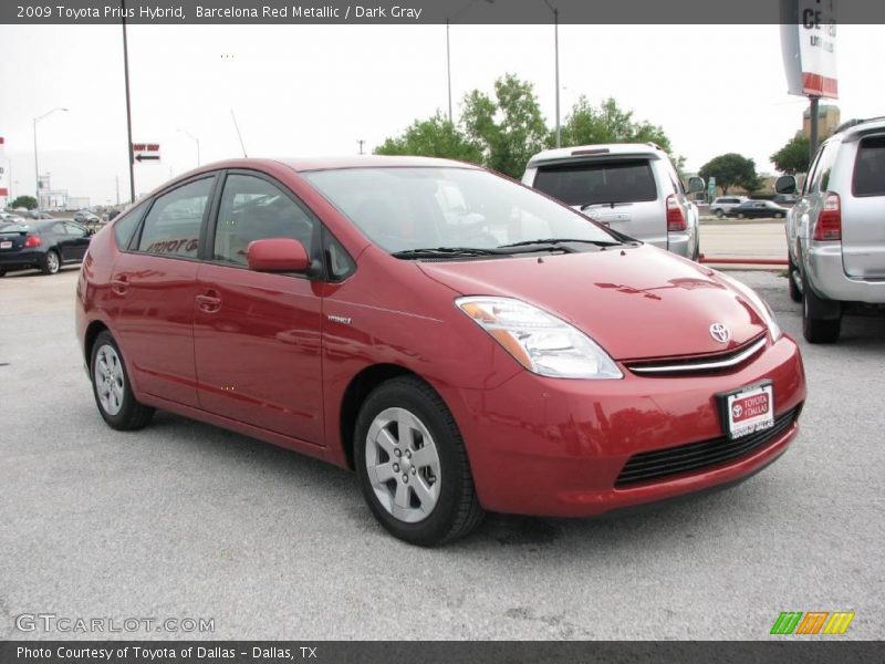 Barcelona Red Metallic / Dark Gray 2009 Toyota Prius Hybrid