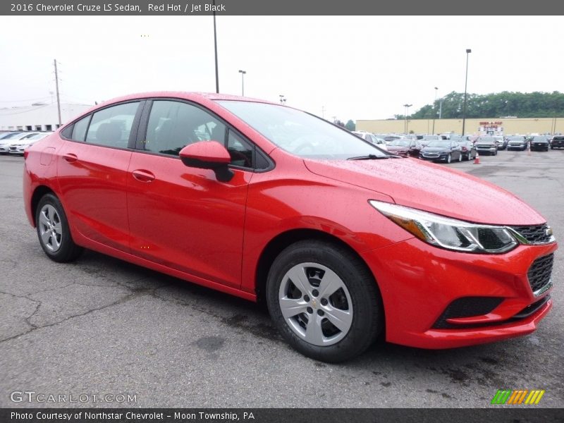 Red Hot / Jet Black 2016 Chevrolet Cruze LS Sedan