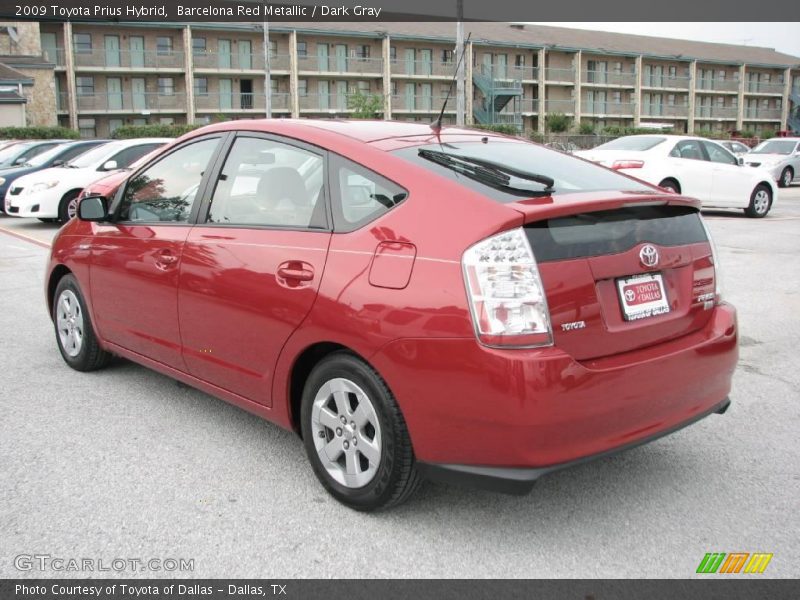 Barcelona Red Metallic / Dark Gray 2009 Toyota Prius Hybrid