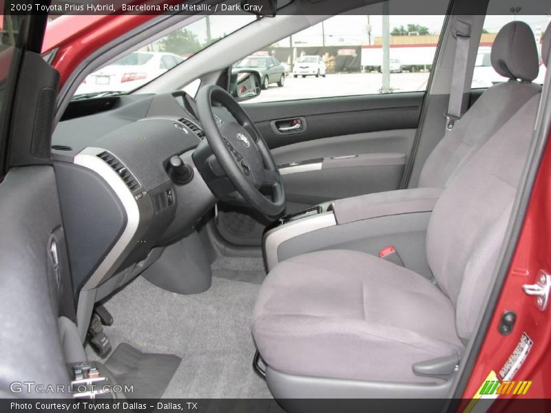 Barcelona Red Metallic / Dark Gray 2009 Toyota Prius Hybrid