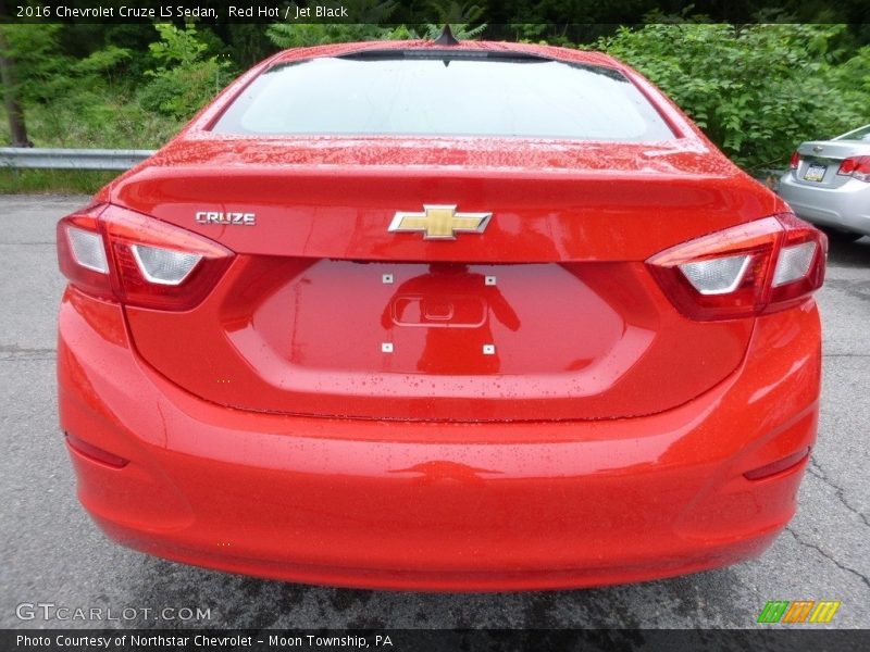 Red Hot / Jet Black 2016 Chevrolet Cruze LS Sedan