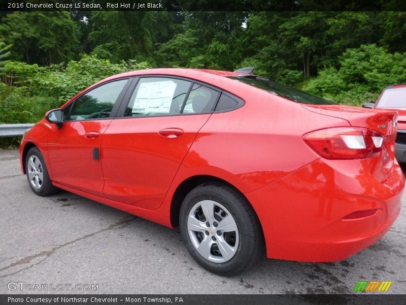 Red Hot / Jet Black 2016 Chevrolet Cruze LS Sedan