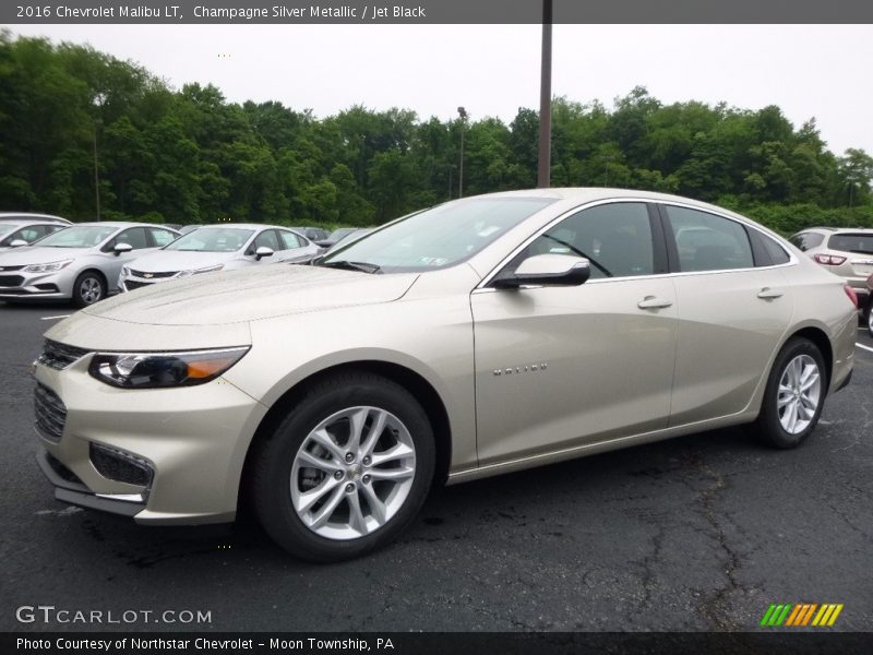 Champagne Silver Metallic / Jet Black 2016 Chevrolet Malibu LT