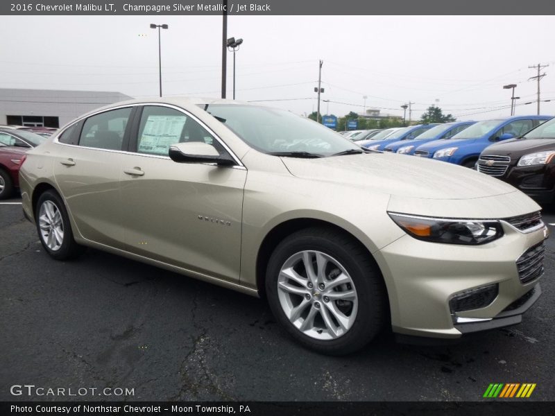 Champagne Silver Metallic / Jet Black 2016 Chevrolet Malibu LT