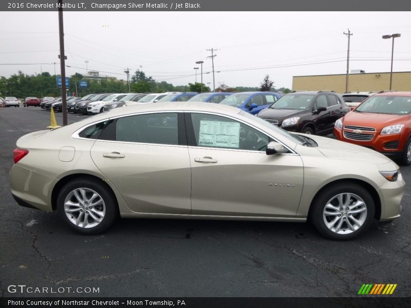 Champagne Silver Metallic / Jet Black 2016 Chevrolet Malibu LT