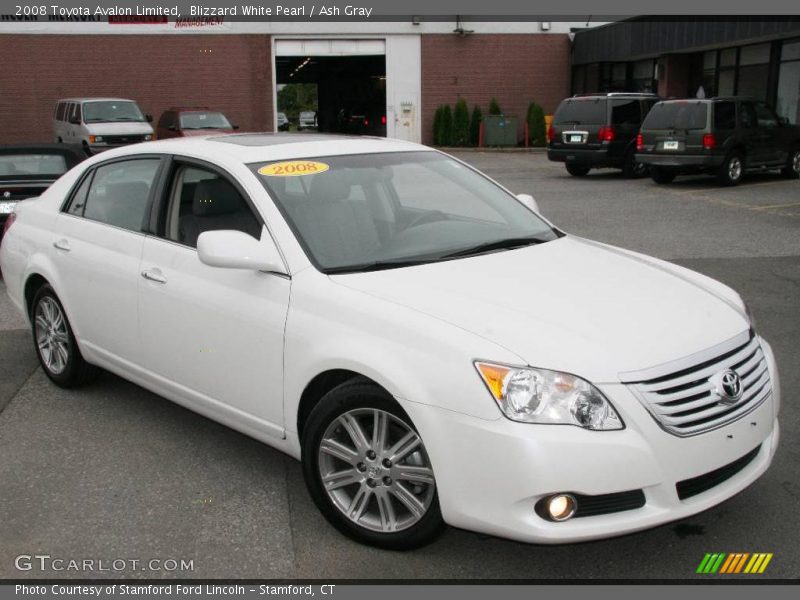 Blizzard White Pearl / Ash Gray 2008 Toyota Avalon Limited