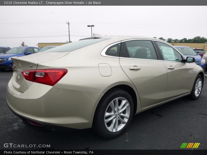 Champagne Silver Metallic / Jet Black 2016 Chevrolet Malibu LT