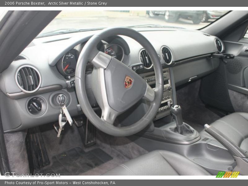 Arctic Silver Metallic / Stone Grey 2006 Porsche Boxster