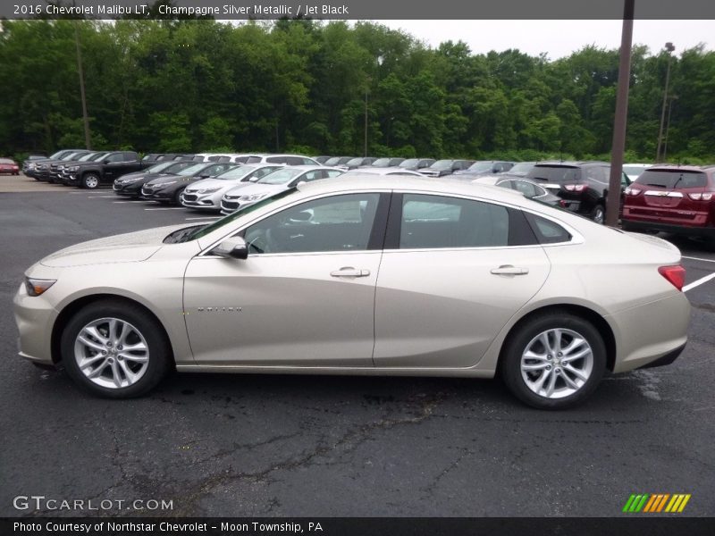 Champagne Silver Metallic / Jet Black 2016 Chevrolet Malibu LT