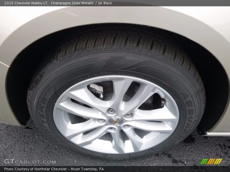 Champagne Silver Metallic / Jet Black 2016 Chevrolet Malibu LT