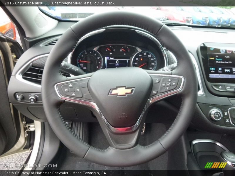 Champagne Silver Metallic / Jet Black 2016 Chevrolet Malibu LT