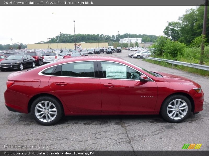 Crystal Red Tintcoat / Jet Black 2016 Chevrolet Malibu LT