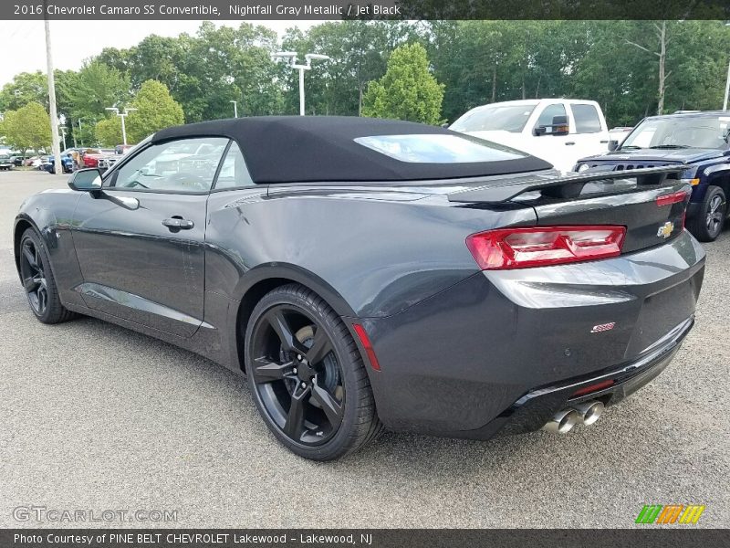 Nightfall Gray Metallic / Jet Black 2016 Chevrolet Camaro SS Convertible