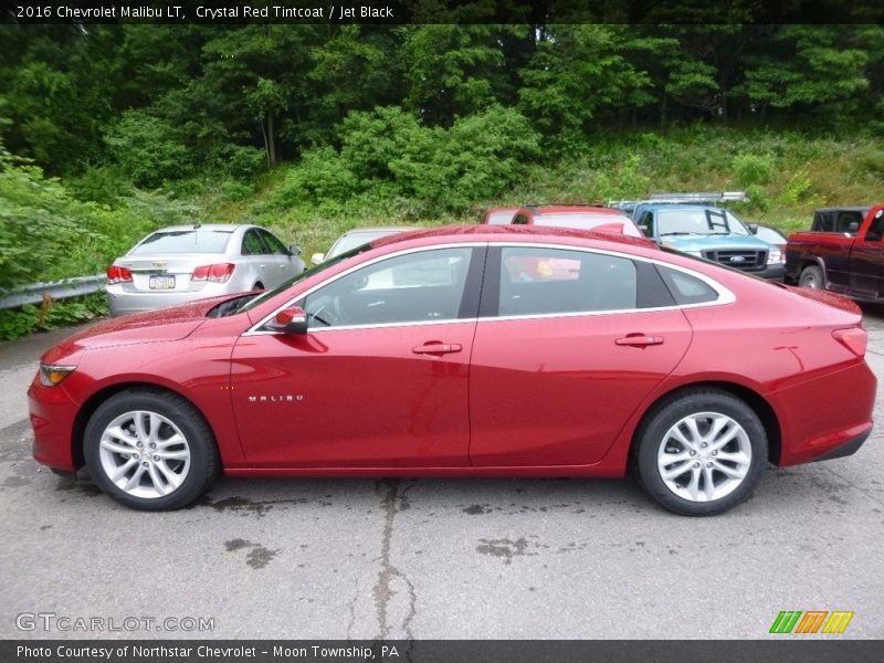 Crystal Red Tintcoat / Jet Black 2016 Chevrolet Malibu LT