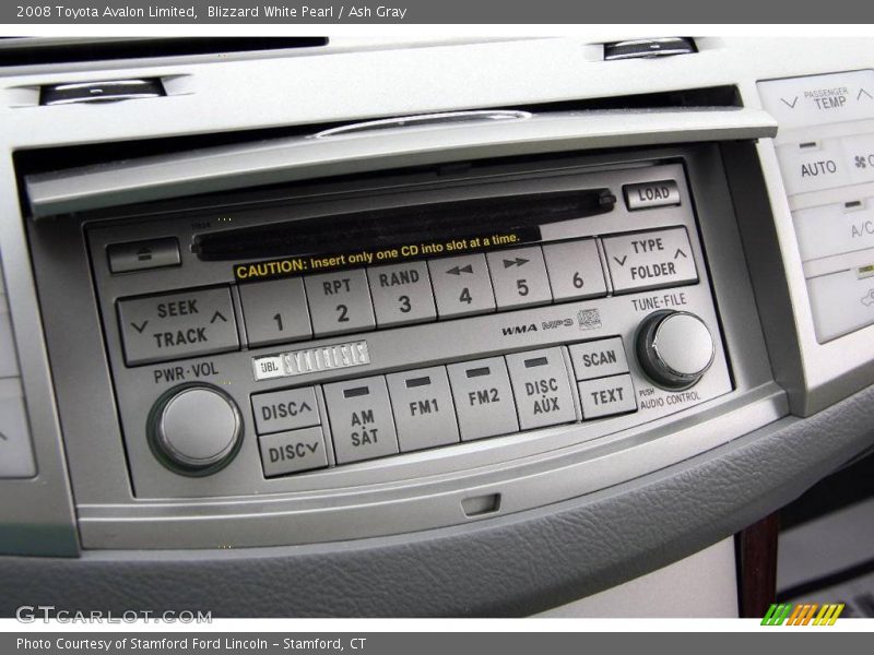 Blizzard White Pearl / Ash Gray 2008 Toyota Avalon Limited