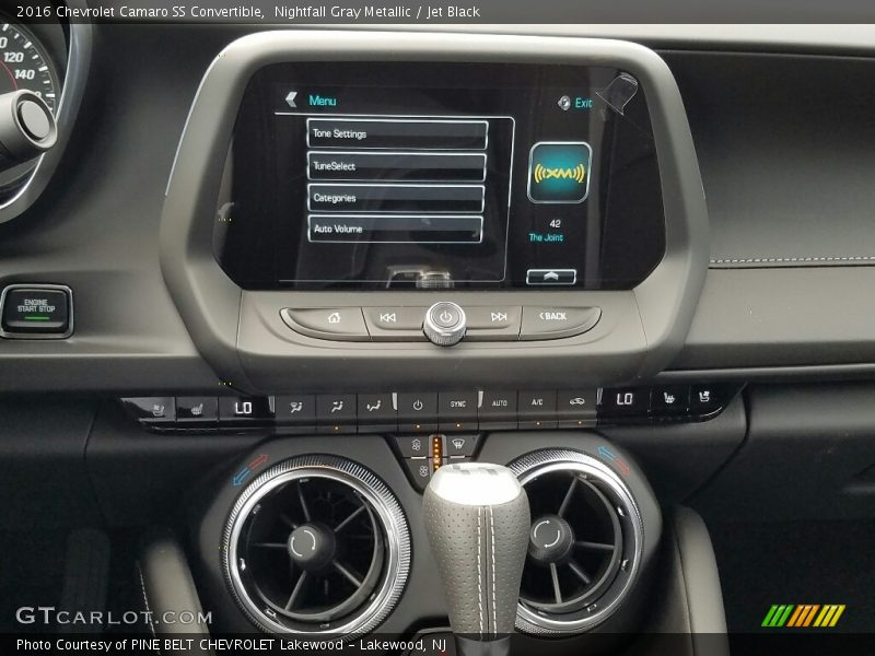 Nightfall Gray Metallic / Jet Black 2016 Chevrolet Camaro SS Convertible
