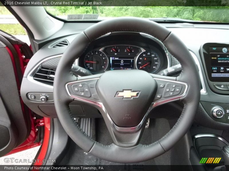 Crystal Red Tintcoat / Jet Black 2016 Chevrolet Malibu LT