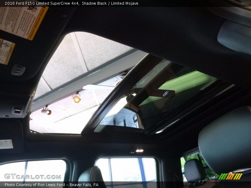 Sunroof of 2016 F150 Limited SuperCrew 4x4